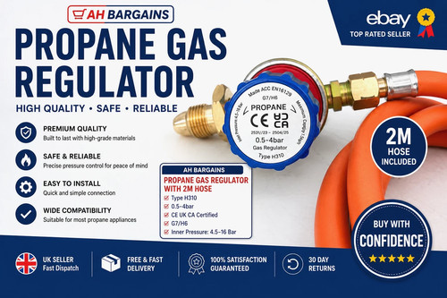 Propane gas bottle regulator - propane,