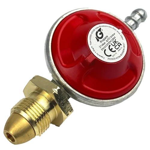 Propane screw gas regulator - on,